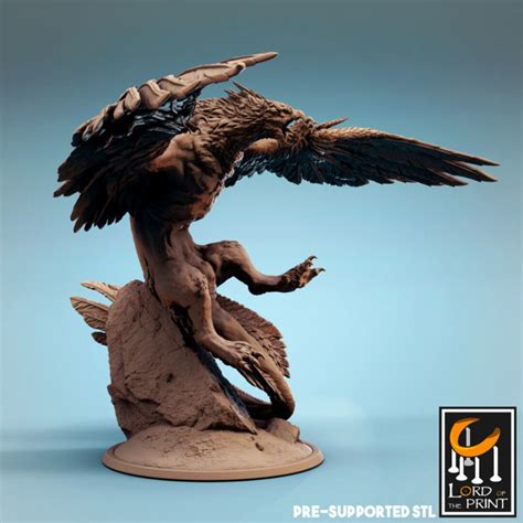 Gryphon Miniature Lord Of The Print Tzeentch Chaos Beast Model Giant