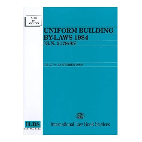 Complied with in accordance with any written law relating to town planning and. Uniform Building By-Laws 1984 G.N. 5178/85 | Shopee Malaysia