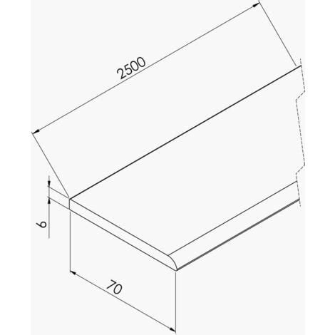 Champlat Pvc Cellulaire Mm Longueur M Blanc