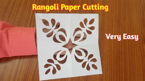 Rangoli Paper Cutting Easy Paper Cutting Rangoli Design Dusherra