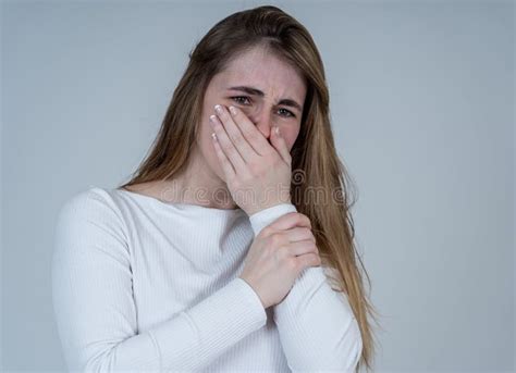 Young Attractive Teenager Girl Looking Scared Frightened And Shocked