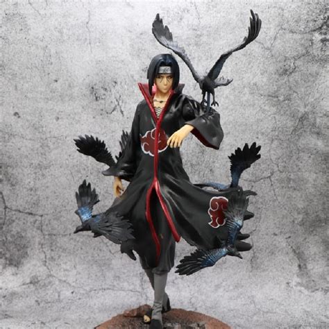 Naruto Gk Akatsuki Uchiha Itachi Anime Action Figure Crow Palace Statue