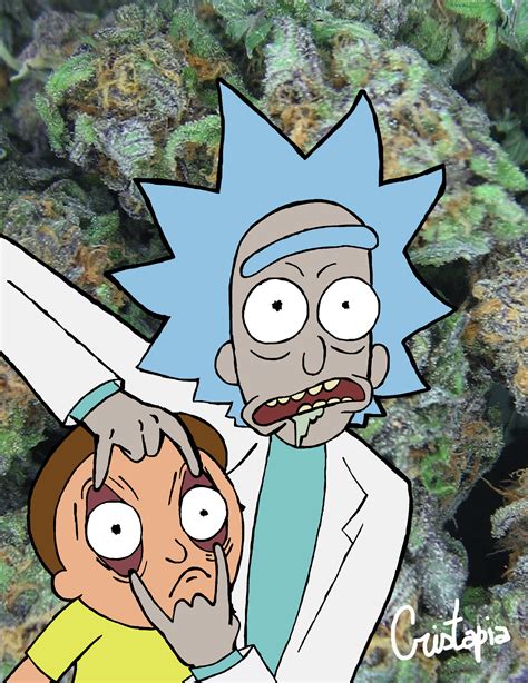 Rick And Morty Weed Wallpaper