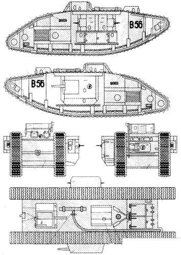 Mkvcompositewwi 33905 355×500 Ww1 Tanks British Tank Tank