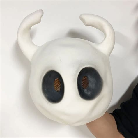 New Game Hollow Knight Cosplay Masks Funny Latex Mask Full Head Helmet