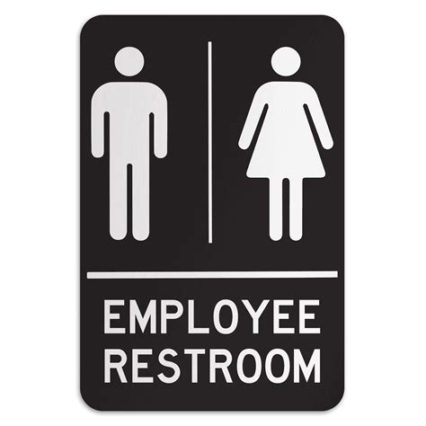 Employee Restroom Sign Printable