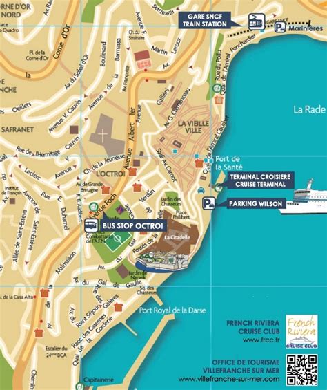 Villefranche Sur Mer Tourist Map