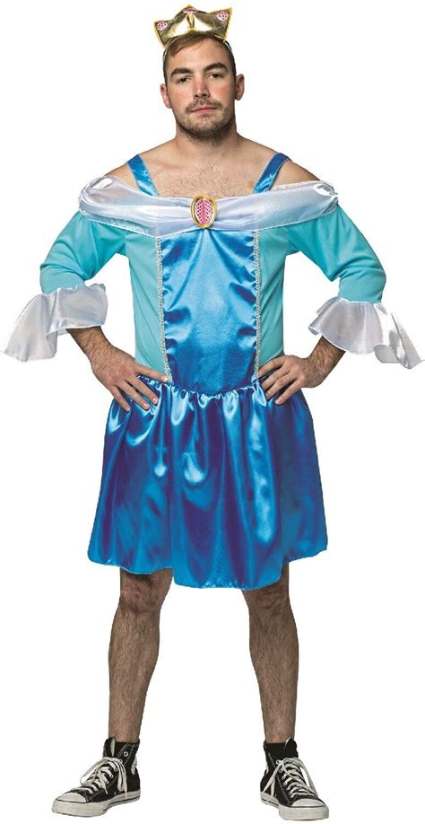 Mens Sexy Princess Drag Stag Do Night Party Funny Fancy Dress Costume