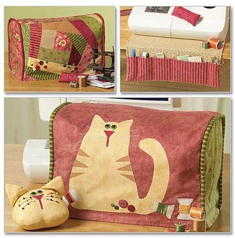 Cat Sewing Machine Cover Pattern Cats Covers Pin Cushion