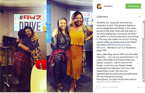 Anele Opens Up About Her Interview With The Lyons Okmzansi