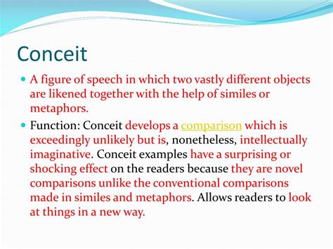 Conceit Definition In Literature Definition Ghw