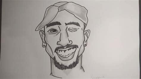 Desenho Do Tupac Shakur Pac Hip Hop Youtube