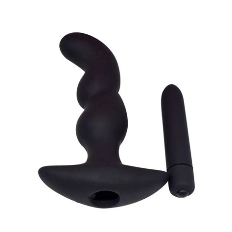 Male Speeds Vibrating Butt Plug Prostate Massager Sex Toys Anal Plug Silicone Vibrator In