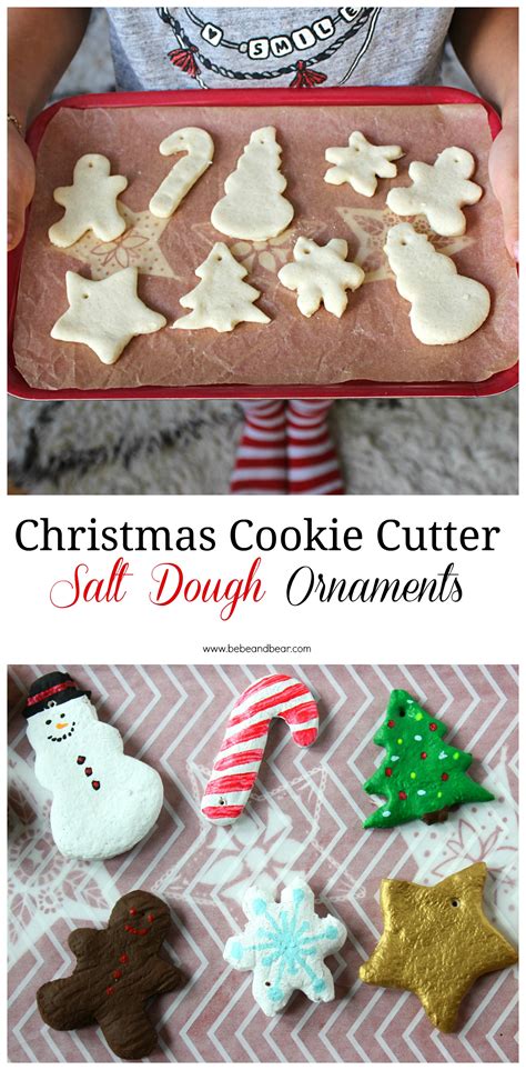 Christmas Cookie Cutter Salt Dough Ornaments Food Kids Love