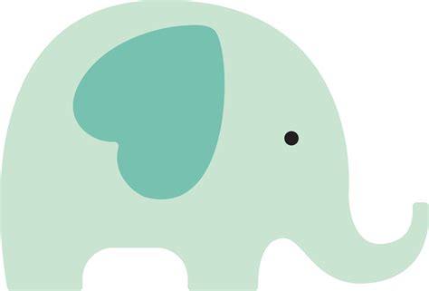 Baby Elephant SVG Cut File - Snap Click Supply Co.