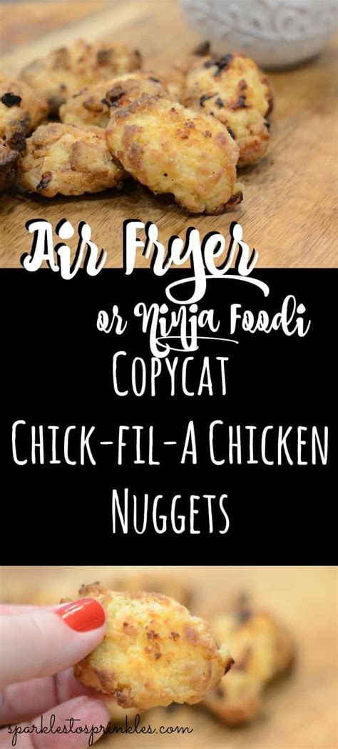 These air fryer chicken nuggets came out so perfectly crispy, we could even believe it! Air Fryer or Ninja Foodi Copy | Recipe | Chicken nugget ...