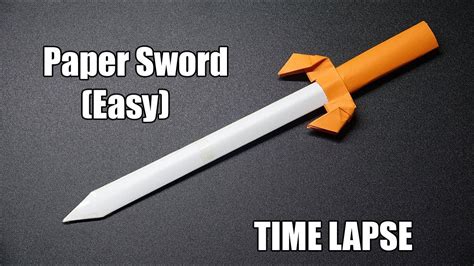 How To Make A Paper Sword Part 7 Easy Origami Tutorial Diy Ninja
