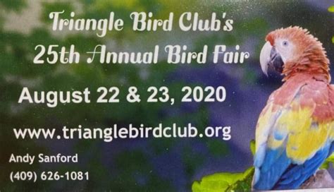 Upcoming Bird Fairs Archives Triangle Bird Club
