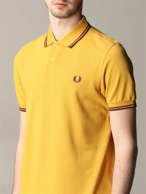 Fred Perry Outlet Polo Shirt For Man Gold Fred Perry Polo Shirt M3600 Online On Gigliocom