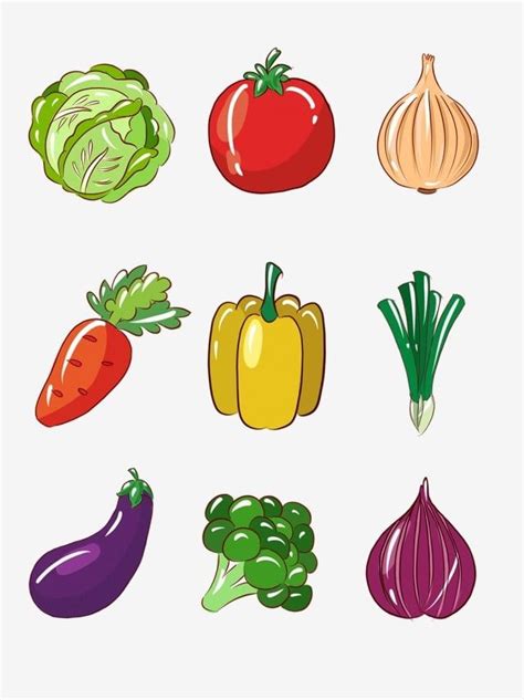 10 Frutas Y Hortalizas Dibujos