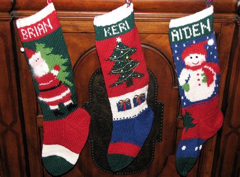 vintage christmas stockings knitted from 1950 s era patterns yule mother s night winter