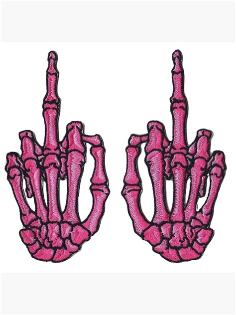 Asexual skeleton middle finger sticker by tasha0louise. "Skeleton Middle Finger" Canvas Print by meganbxiley ...