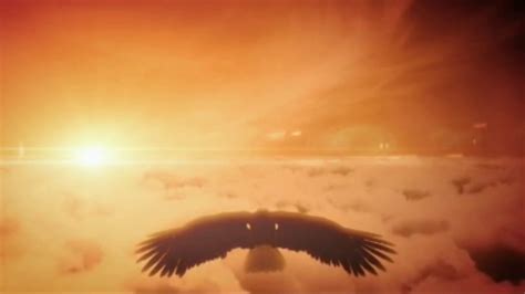 Eagle Soaring High In Clouds Background Motion Video Loops Hd Youtube