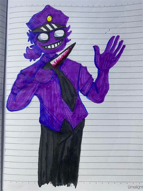 Vincent Bishop Aka Purple Guy From That One Fnaf Au I Am Aware About