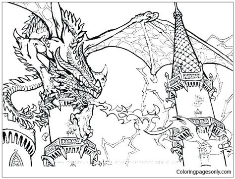 Dungeons and dragons coloring pages. Dungeons And Dragons Coloring Pages - Dragon Coloring ...