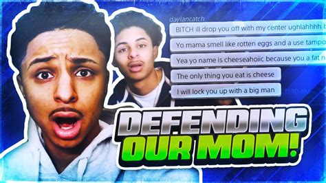 my brother and i teamed up after trash talkers dissed our mom nba 2k19 youtube