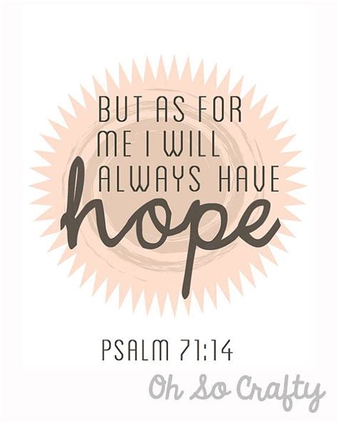 But As For Me I Will Always Have Hope Psalm 7114 Psalm 7114