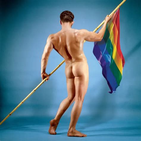 Bruce Of La Nude Male Butt S Rare Gay Pride Flag Lgbtq X