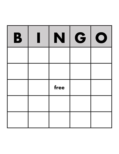 Blank Music Bingo Template Blank Bingo Editable Template By Bianca