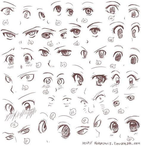 Como Dibujar Ojos Anime Hombre