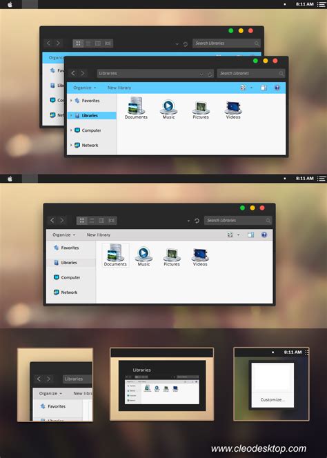 Yosemite Black For Windows 7 By Cleodesktop On Deviantart
