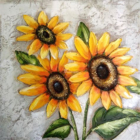 Sunflower Painting X Canvas Sunflower