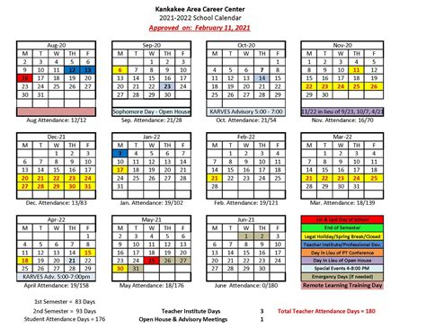 Etsu Spring 2022 Calendar