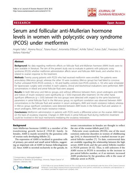 Best deals and discounts on the latest products. (PDF) Serum and follicular anti-Mullerian hormone levels ...