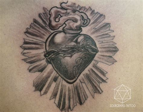 Black And Grey Sacred Heart Tattoo A Photo On Flickriver