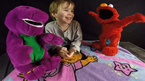 Barney Meets Elmo Infant Baby Toddler Kid Video Sesame Street