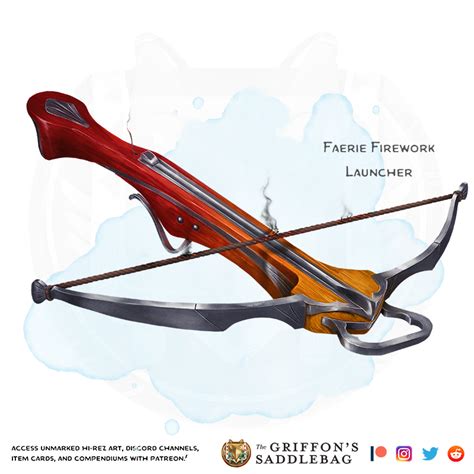 The Griffons Saddlebag Faerie Firework Launcher Weapon Crossbow