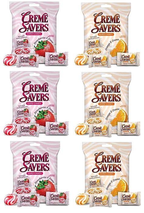 Creme Savers Strawberry And Creme Orange And Creme Hard