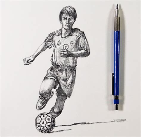 How To Sketch A Soccer Player 30 Minute Drawing Exercise