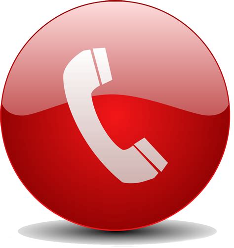 Red Call Button Free Png Image Png Arts