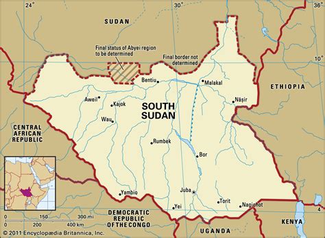 The Map Of South Sudan The World Map