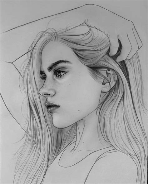 Beautiful Girl Pencil Drawing Images