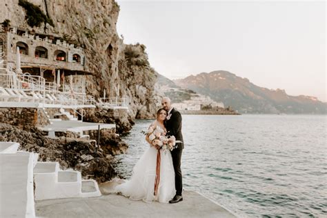 Coral And Blush Amalfi Coast Wedding At Hotel Santa Caterina Junebug