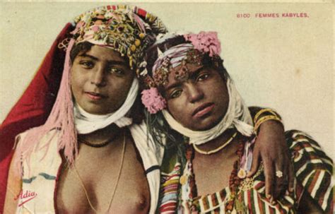 Pc Cpa Ethnic Nude Female Femmes Kabyles Vintage Postcard B Ebay