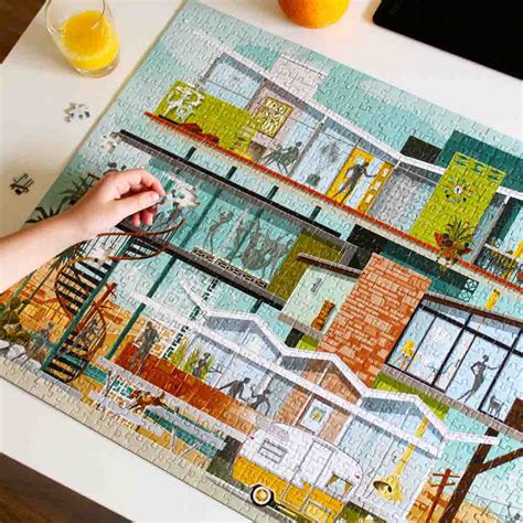 1000 Piece Midcentury Modern Jigsaw Puzzles From Modern Puzzles