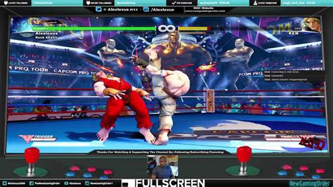 Street Fighter 5 Stream Overlay Podcast Demo View Trying One Combo With